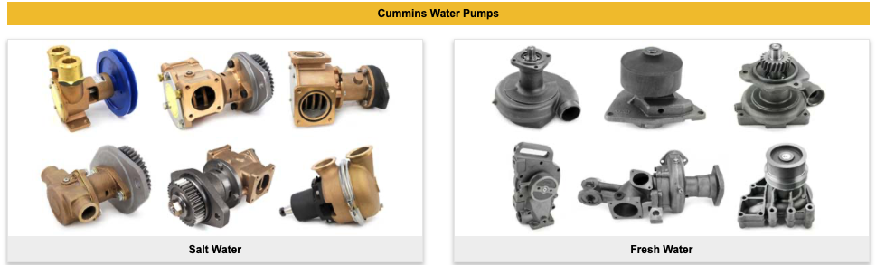 Cummins Water Pumps (Freshwater & Raw Water Pumps)